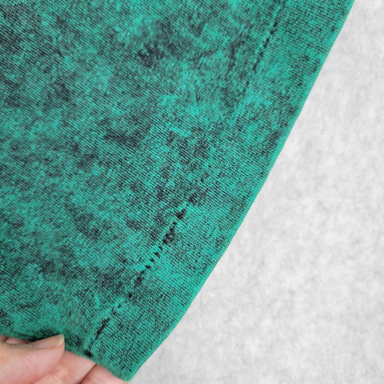Vintage Kauai Textured Paint T-Shirt Sz M Maiden West tag Single Stitch Green