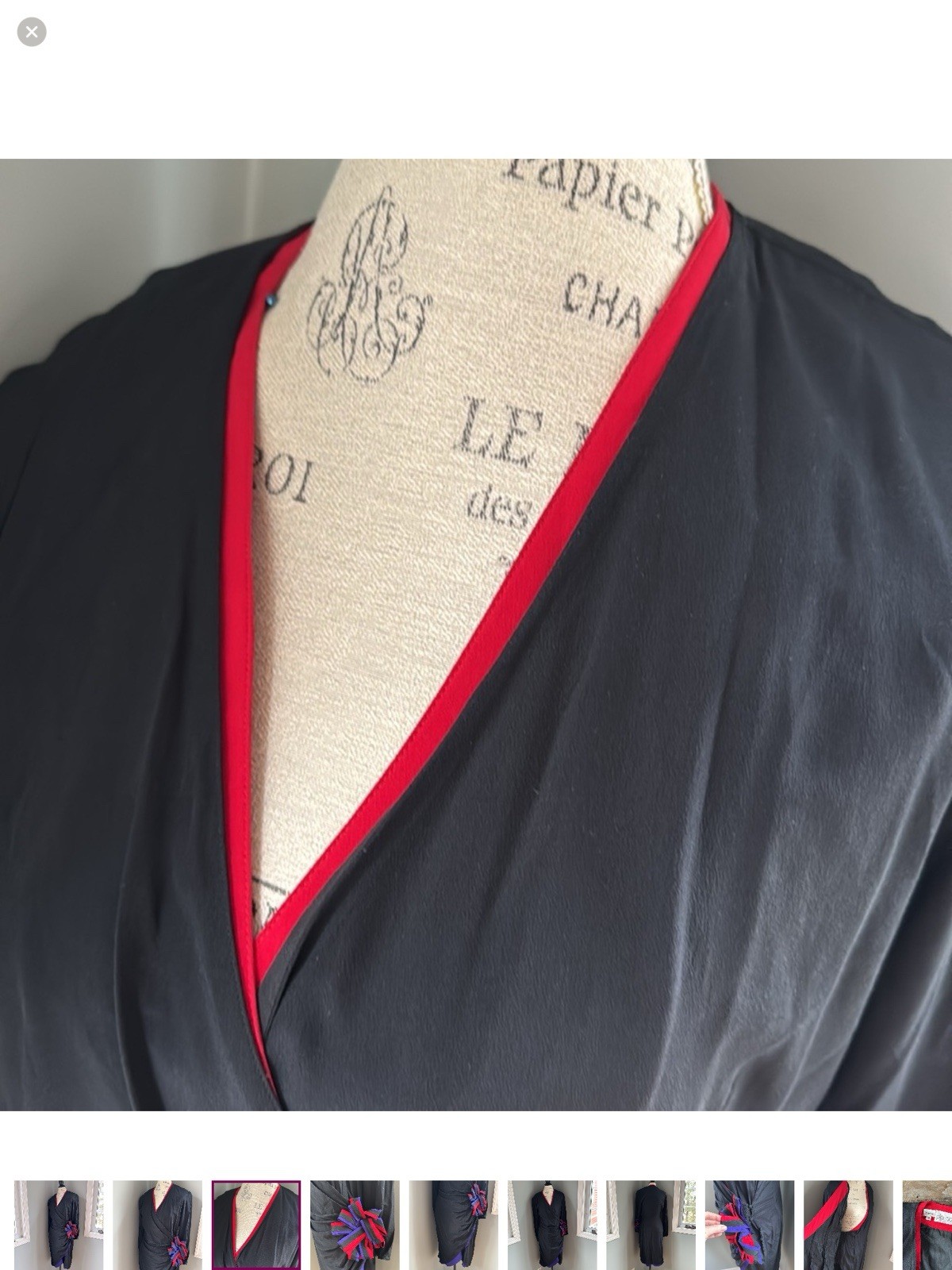 Vintage Pia Rucci Silk Wrap Dress