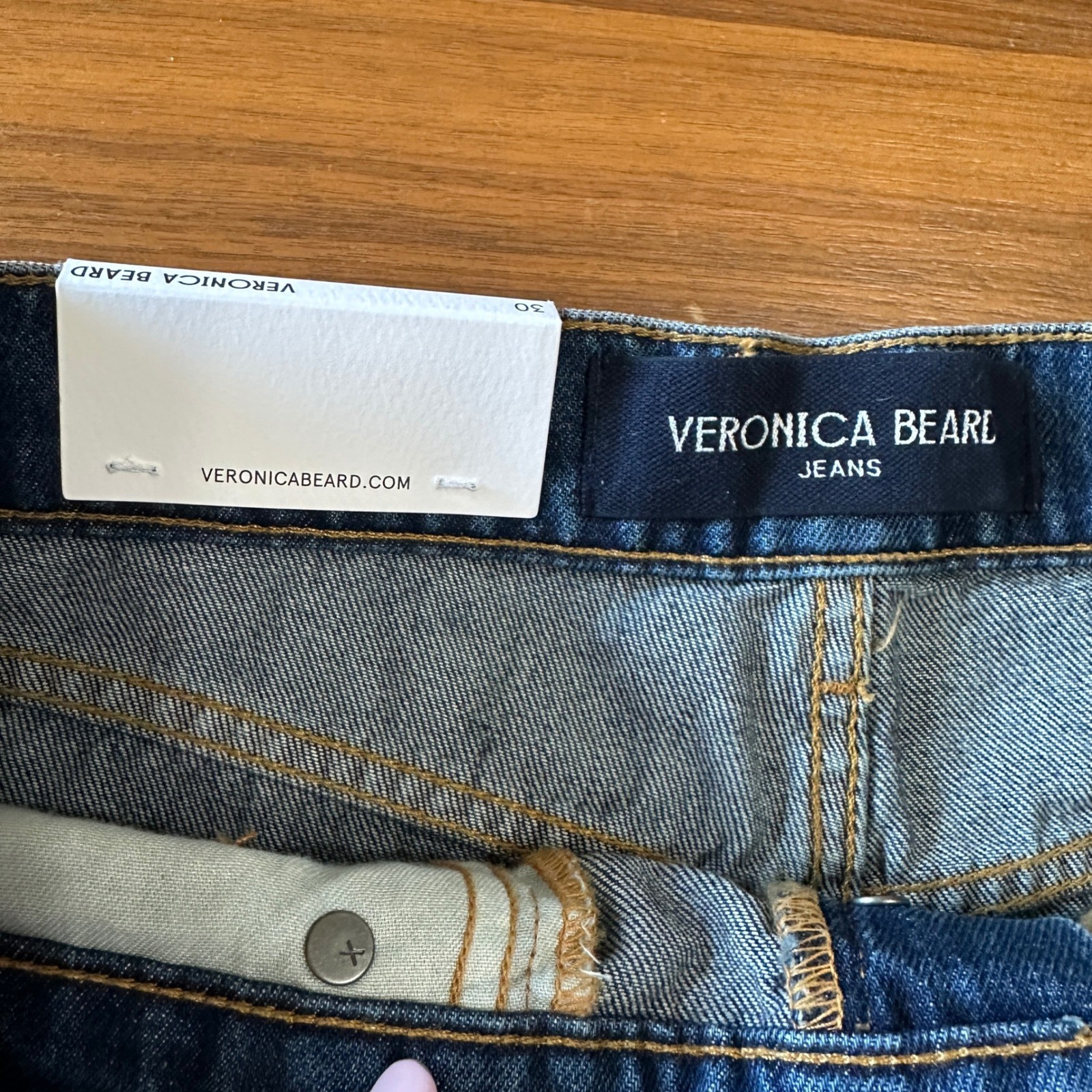 Veronica Beard Ryder Barrel Jeans Size 30 Balloon Equinox Blue Medium Wash NWT