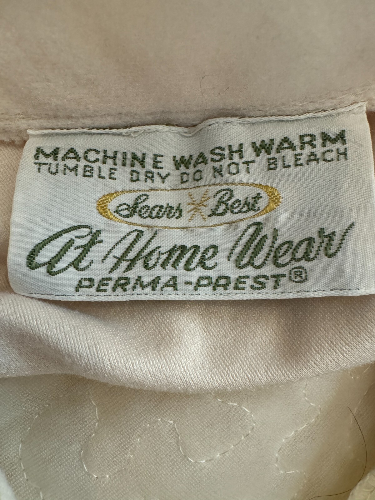 Vintage Sears Robe 70’s Quilted Trim/Accents No Size Tag–See Measurements