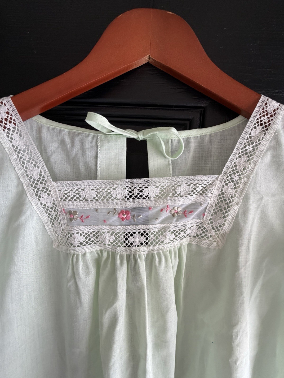 Vintage Sears Hospital Nightgown Open Back Size Small Set Of 3 Pink,Blue,Yellow