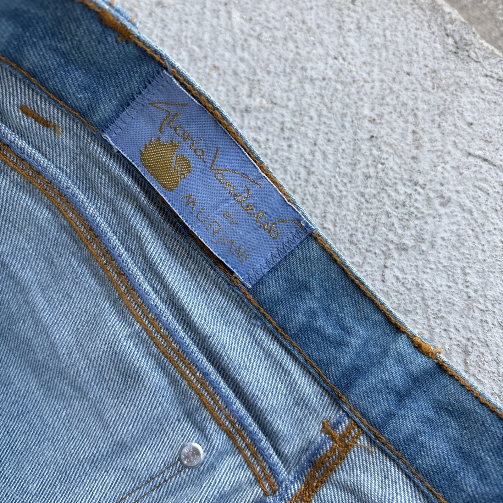 Lot Of 2 70s Deadstock Gloria Vanderbilt Murjani Jeans Womens Denim Sz 8 Vintage