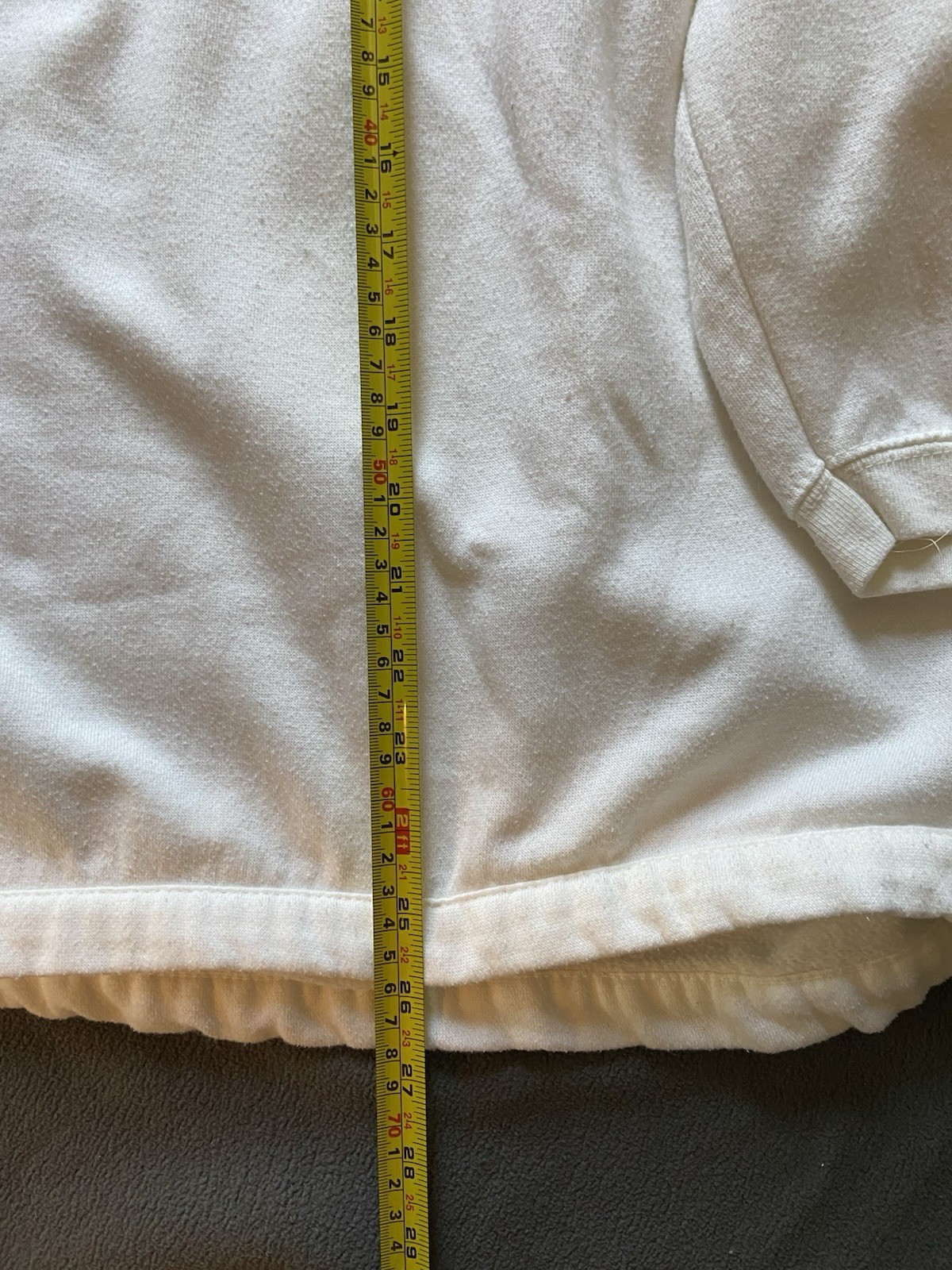 Vintage New York and company white crew neck w black and white logo size large