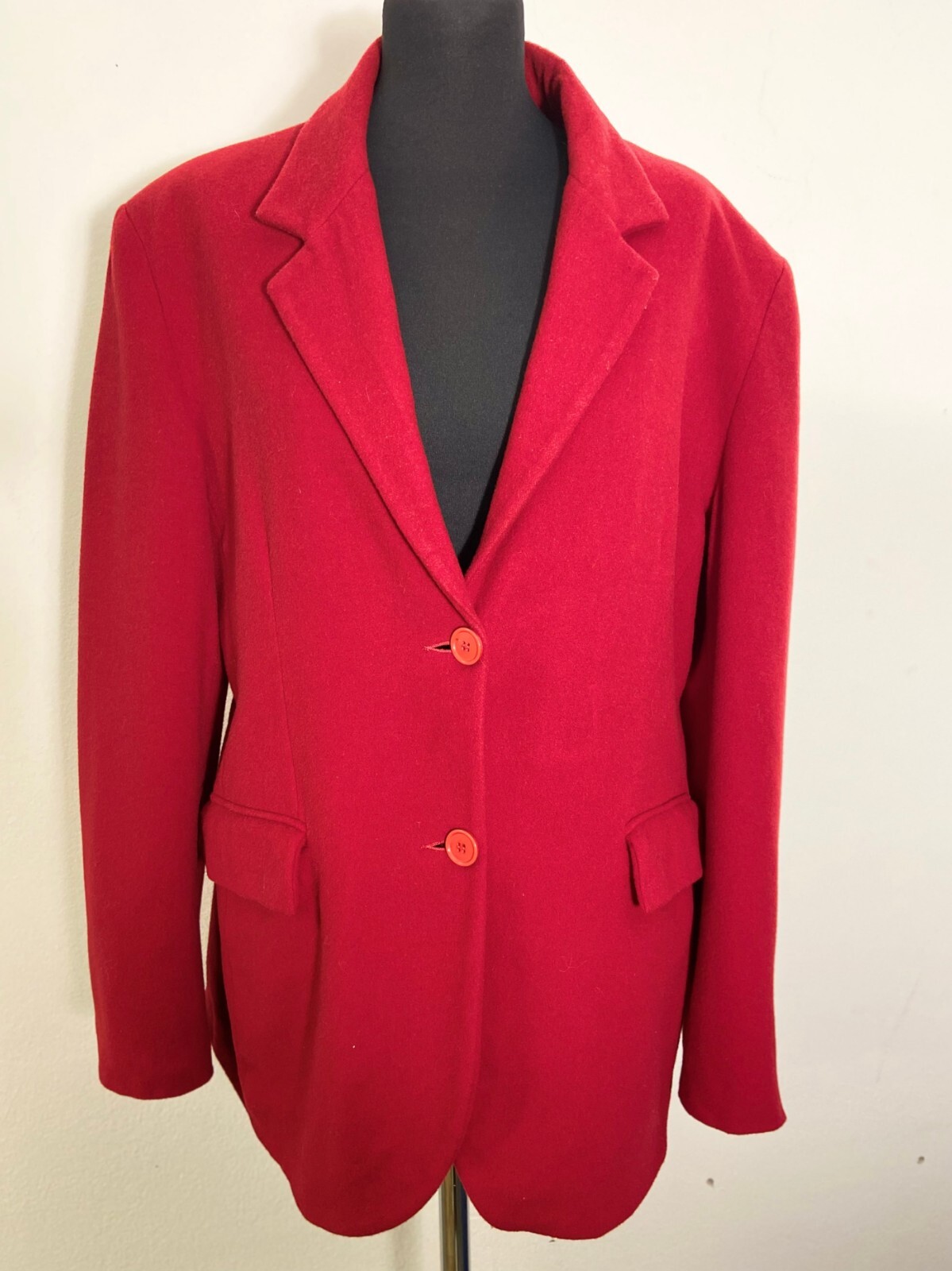 90s red blazer | Elevate Your Look with this Stunning Red Wool Blazer for Women