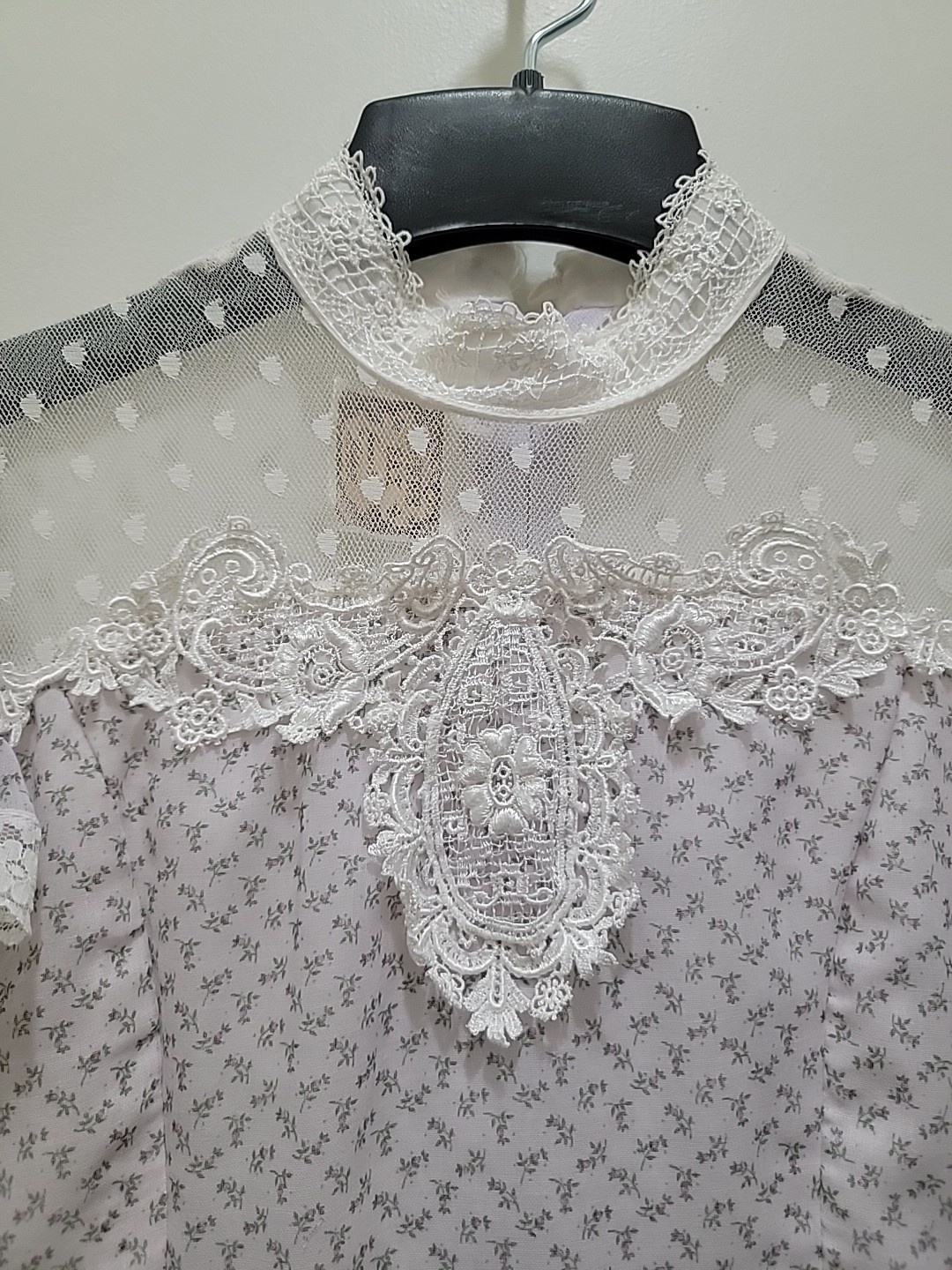 Pale Purple Floral Vintage Gunne Sax Dress Victorian Prairie 1970’s Girls 12
