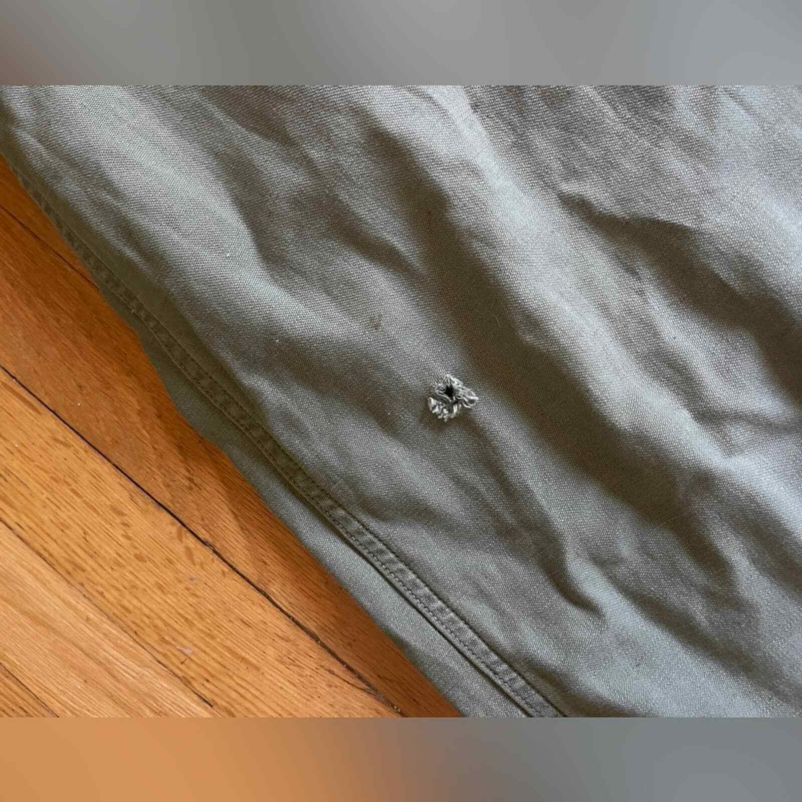 50s Vintage Korean Era Cotton Sateen Pants