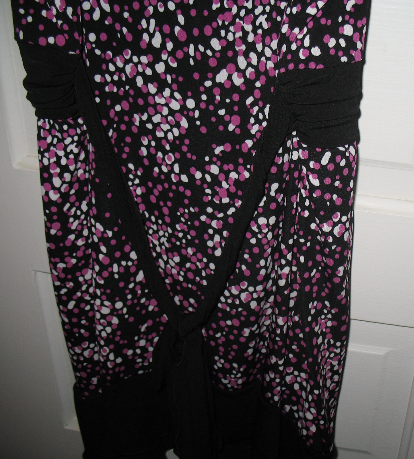 VINTAGE Volume One Juniors Pink White Black Dots Tank Top Size Medium M