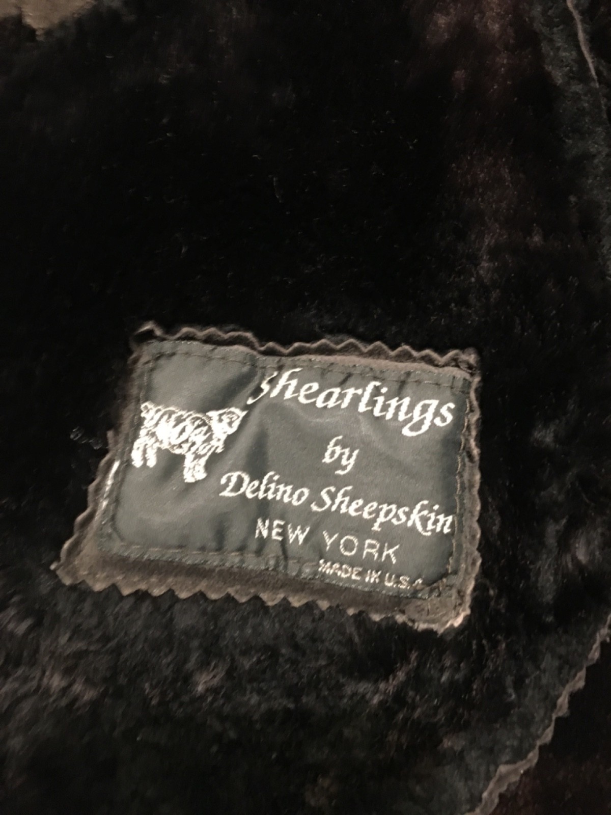 Vintage Delino Shearling Sheepskin Womens Coat Jacket Chocolate Size 6 Bomber