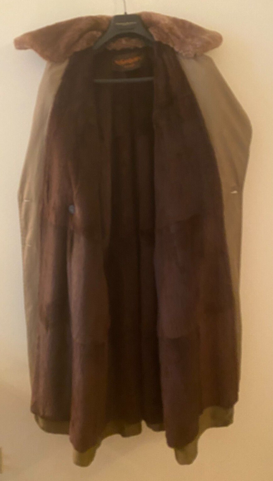 Yves Saint Laurent Collection Trench Coat with fur lining 1980s VTG