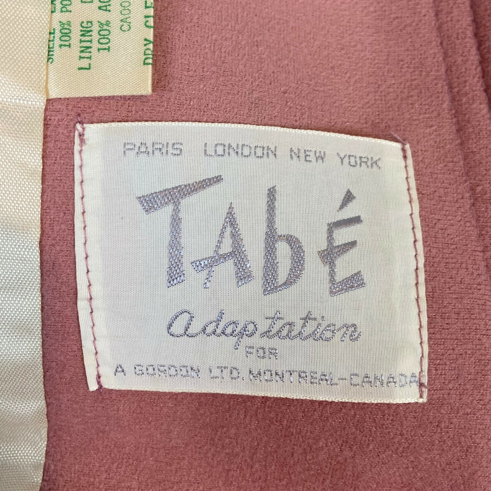 Tabe 60s Blazer Jacket Women Sz M L Secretary Chic Vintage Adaptation Dusty Pink