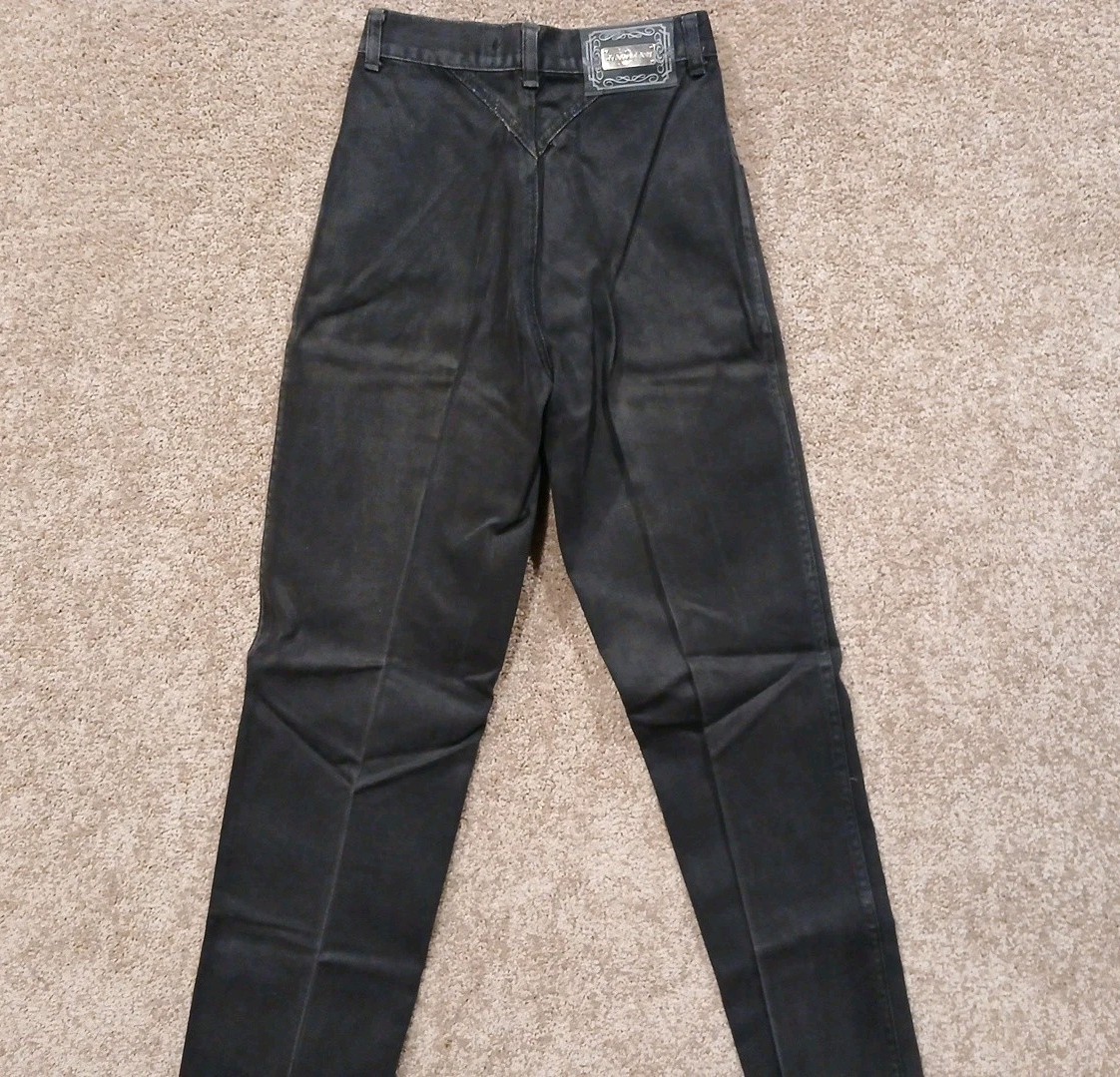 LAWMAN Western Vintage Superior Fit High Waisted Black Denim Jeans Size 7