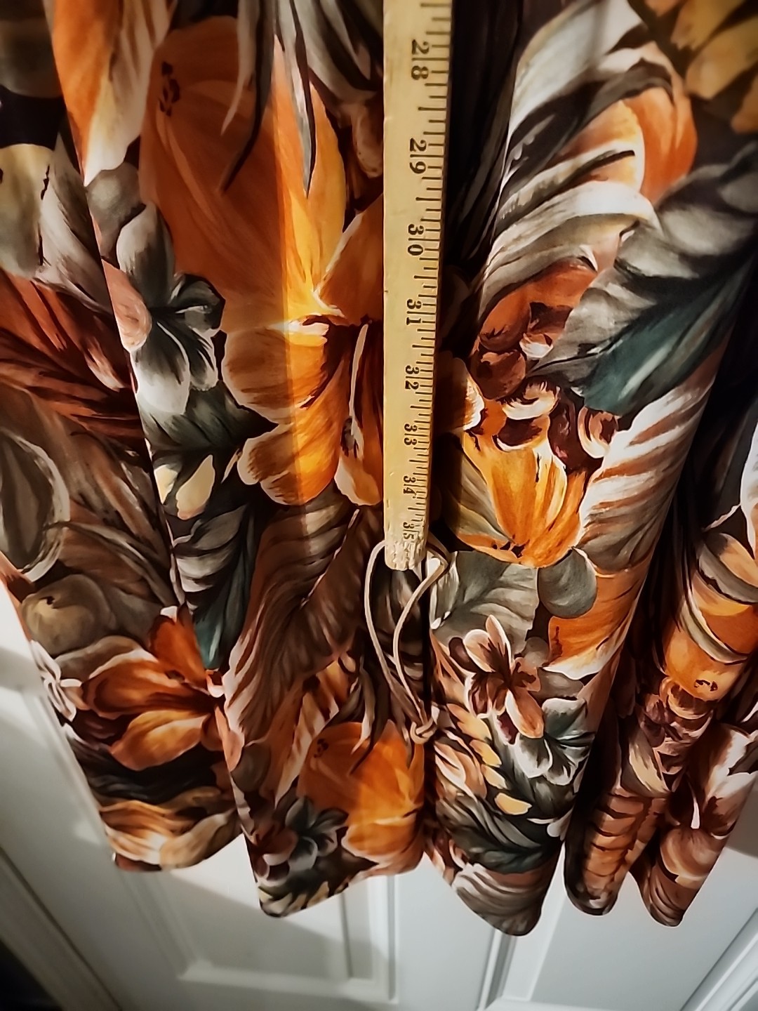 Vintage 1980s Dress Roamans Floral Tropical Wrap Beach Stretch Boho L XL 2x ?