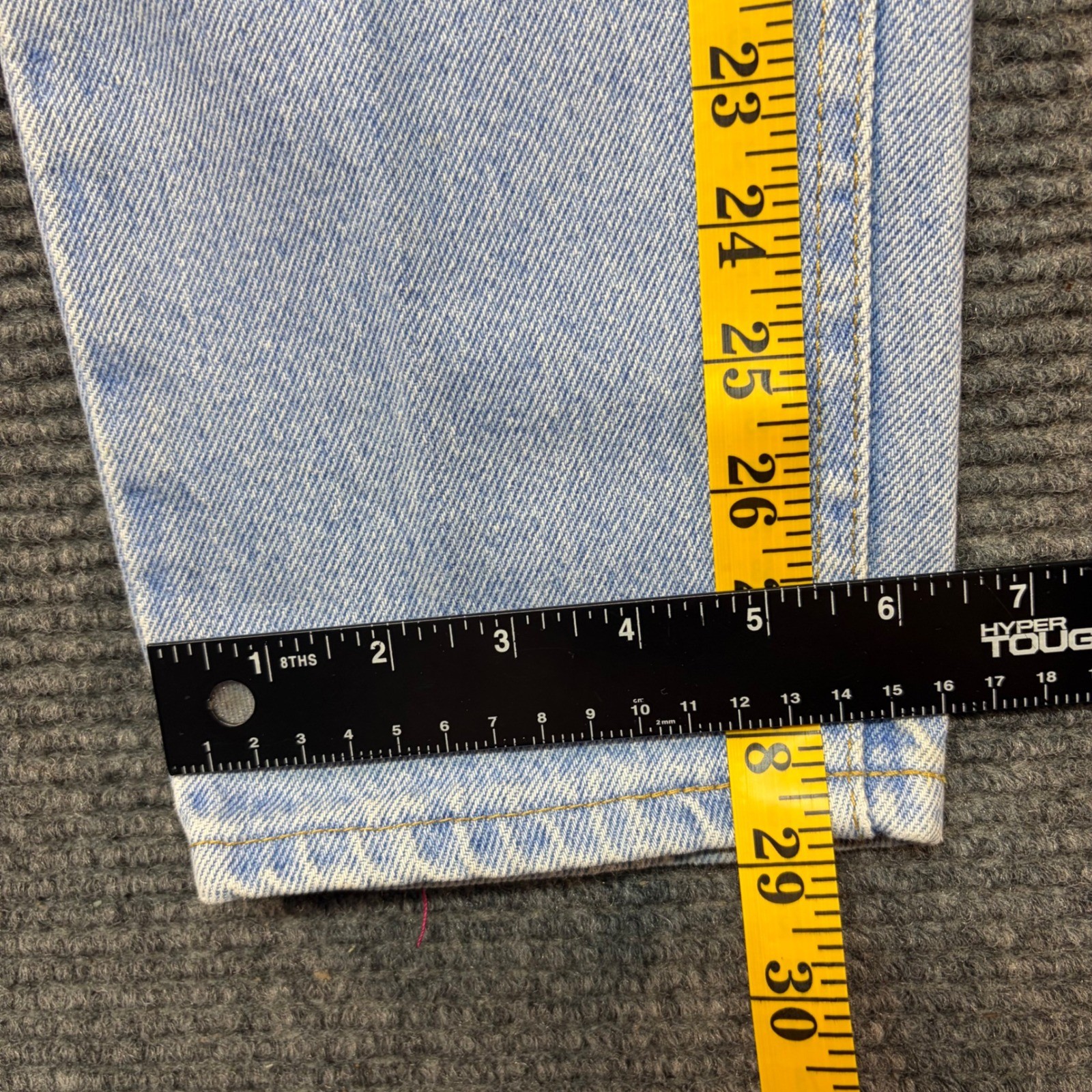 Vintage Lee Riders High Waisted Tapered Leg Jeans Light Wash Made in USA 28×29