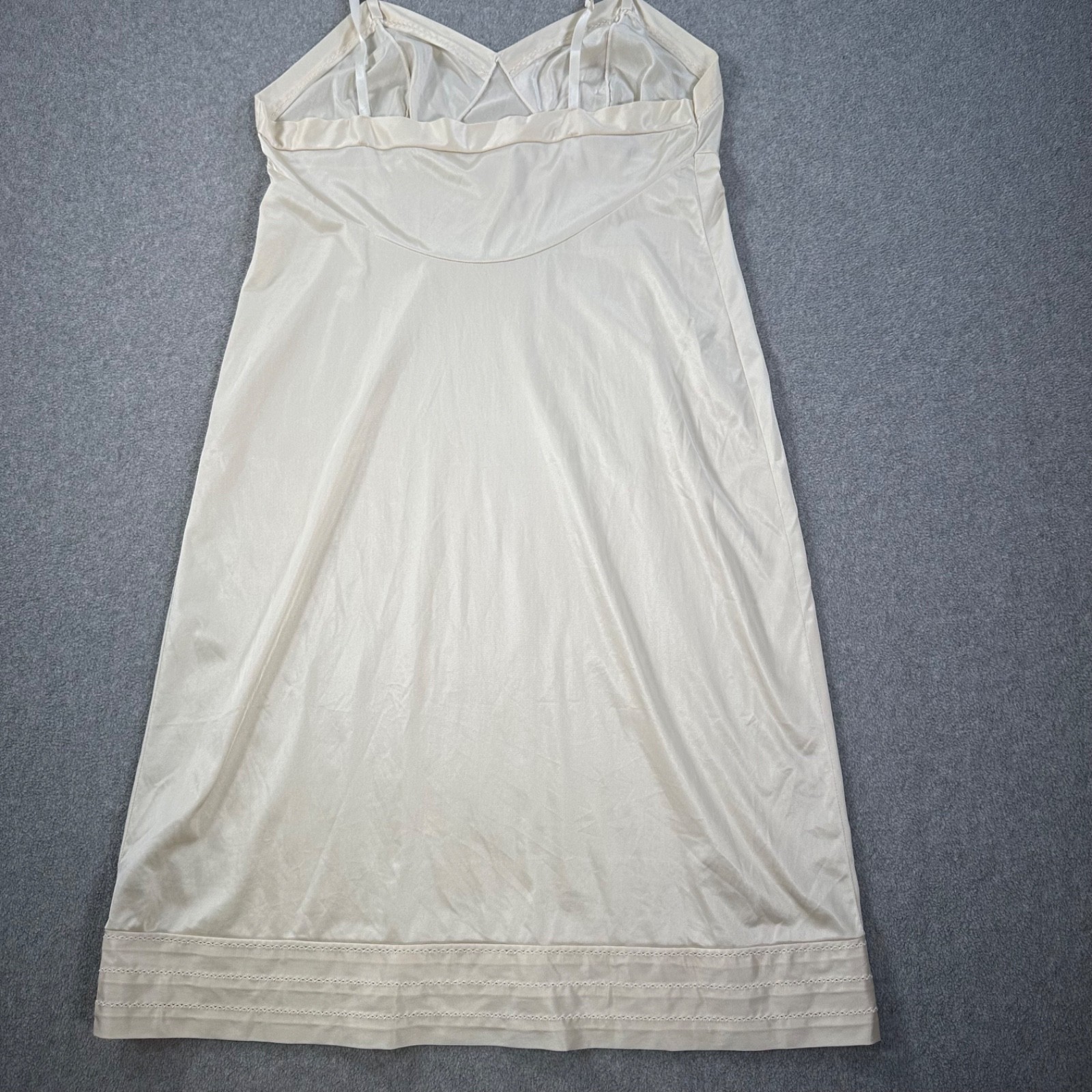 Kayser Vintage Full Slip Undergarment Womens 38 Tall Beige Nylon Adjustabl Strap
