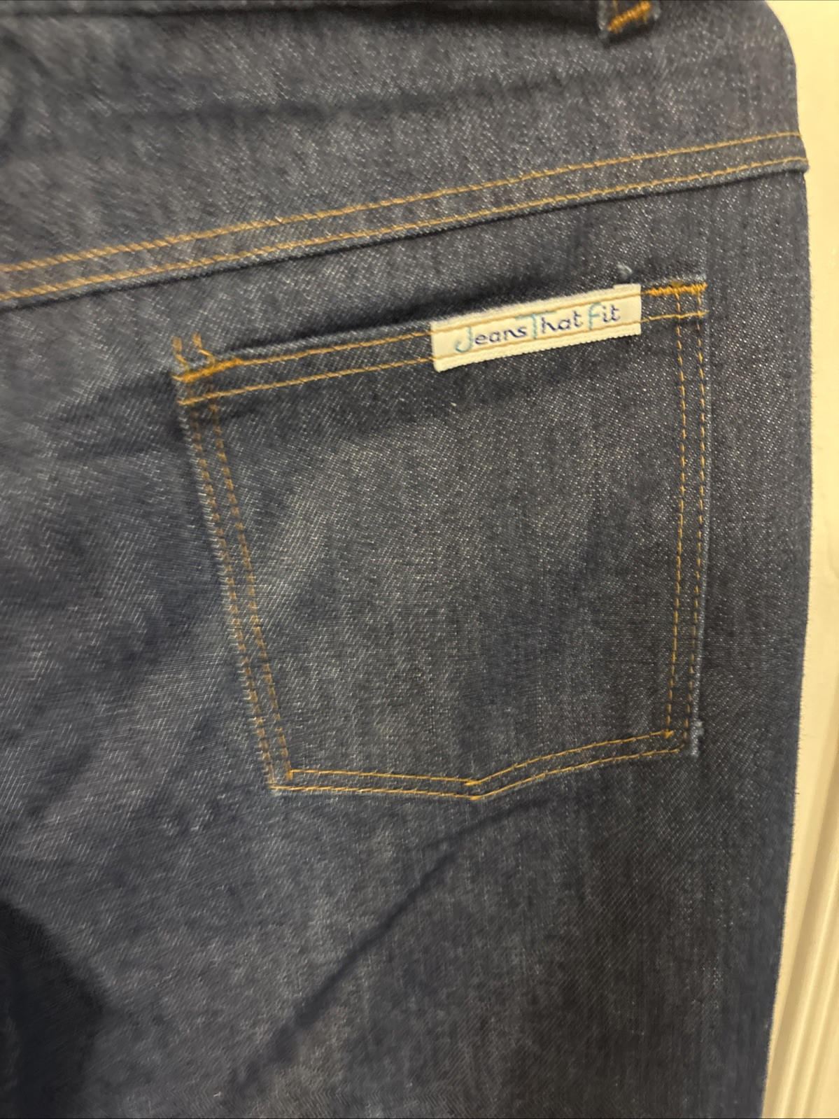 Vtg Women Sears Jeans That Fit 70s High Waist Wide Leg Denim 26” waist Sz 12 Mom