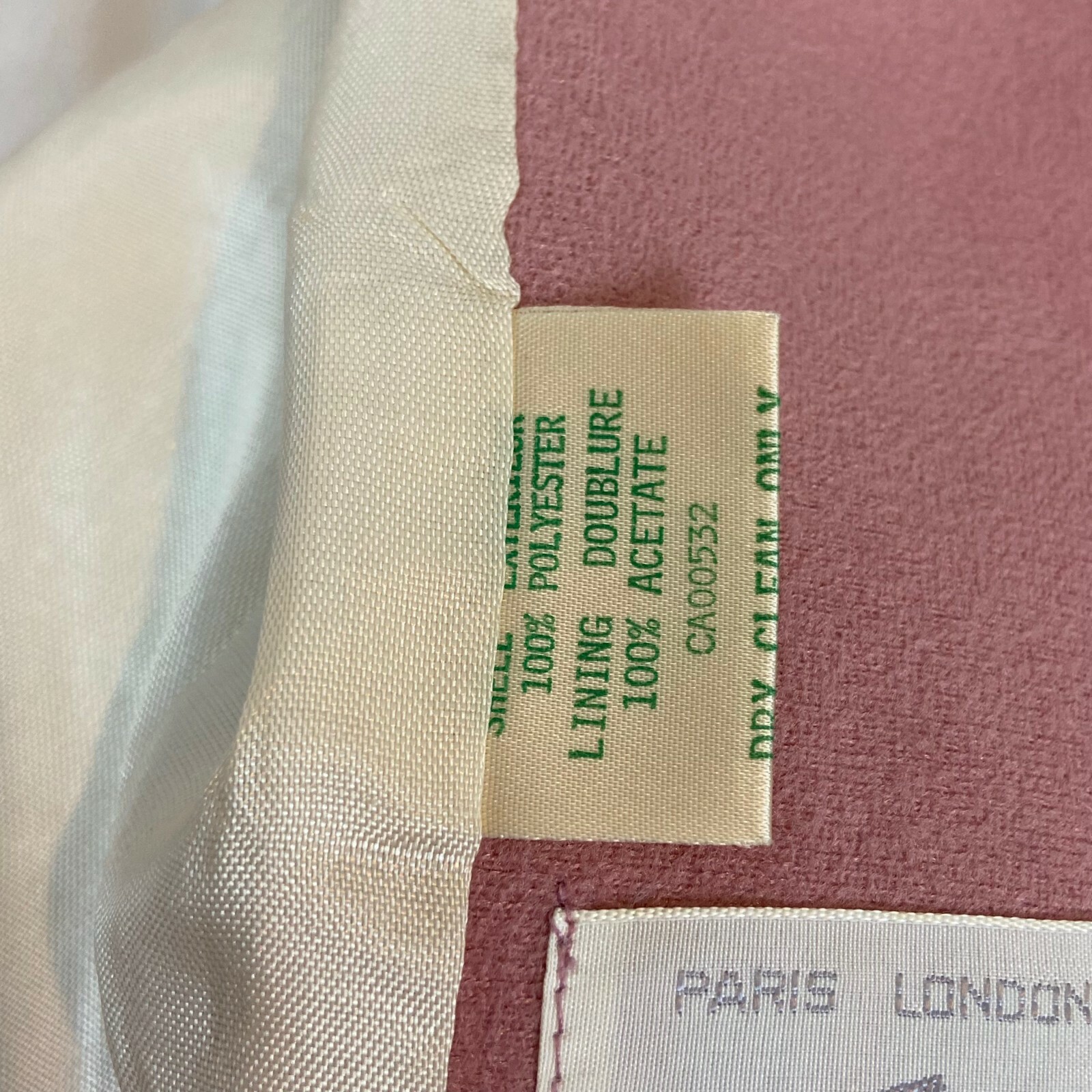Tabe 60s Blazer Jacket Women Sz M L Secretary Chic Vintage Adaptation Dusty Pink