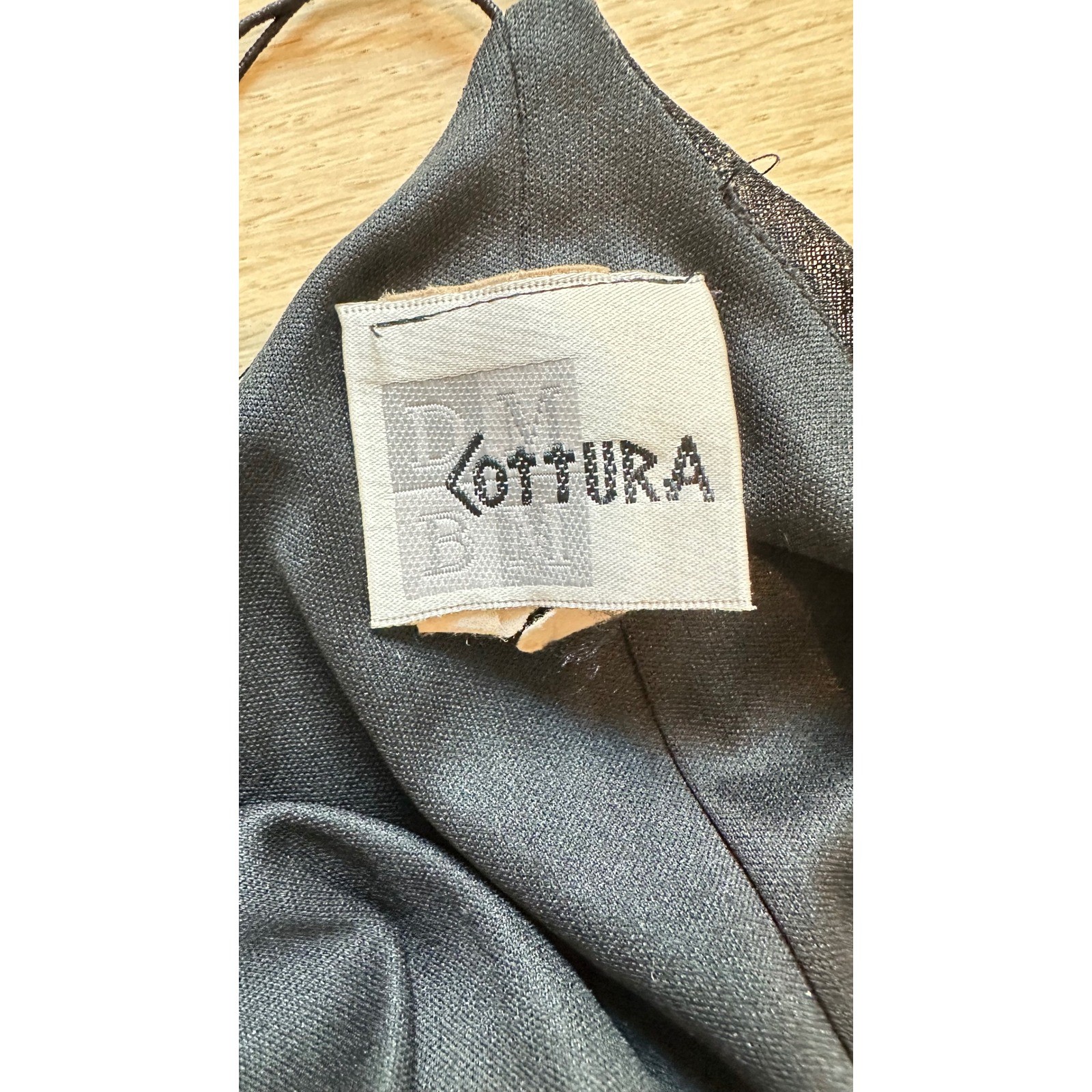 Vintage 90s Cottura Slip Dress Womens M Goth Grunge Witchcore Mesh Made in USA