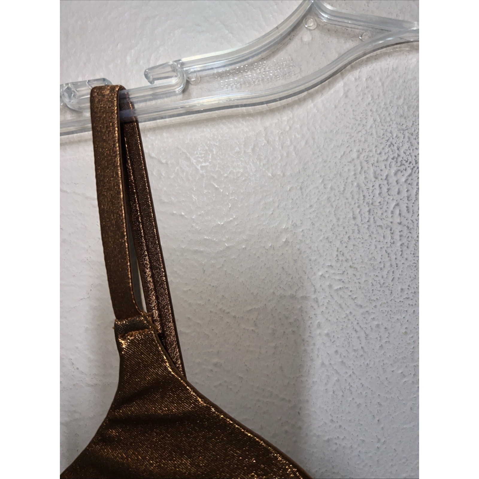 Victorias Secret Metallic Copper Bronze Vintage 90s Push Up Removable Pads 36C