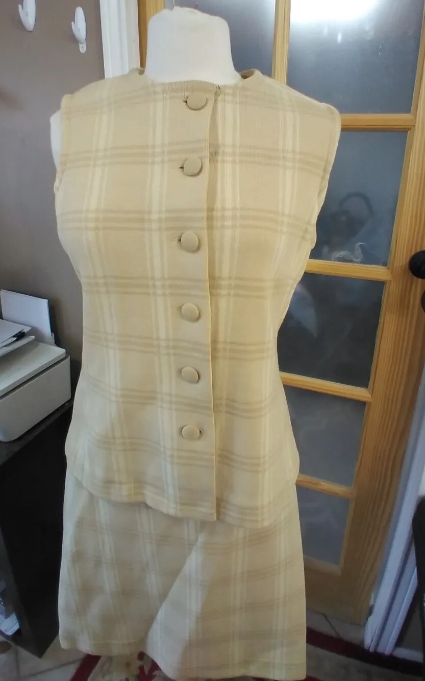 Vintage Amalfi 60s Italian Wool Suit Womens 2pc Hand Loomed Rare Bullocks Sz 14