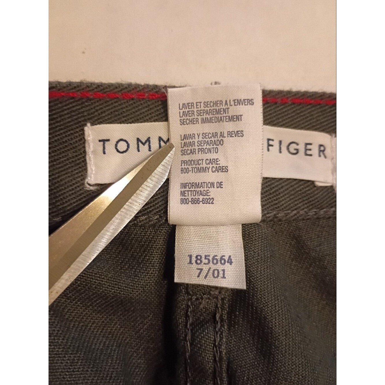 VTG Tommy Hilfiger Women’s Gray Straight-Leg Pants Mid-rise Y2K Sz 12