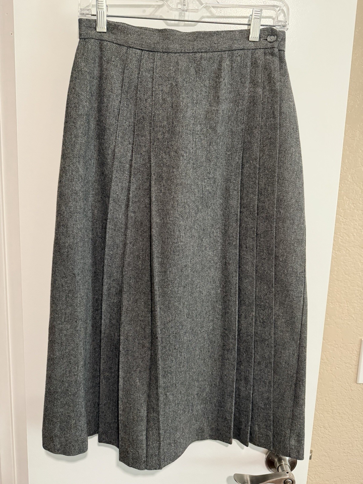 Vintage 70s 80s Ira Joyce Gray Wool Blend Skirt 70% Wool 30% Polyester Vintage