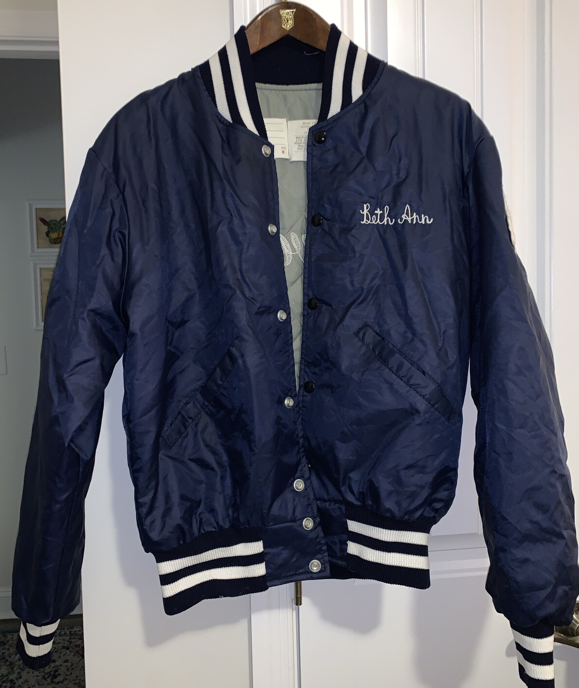 Vintage Stevenson High School Women’s Letterman Jacket 1987 Michigan Medium Beth