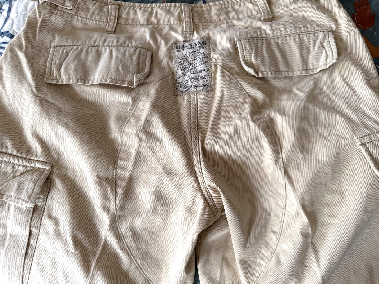 Vintage Y2K Da Nang „Surplus Indo-Chine” Embroidered Vietnam Map Cargo Pants