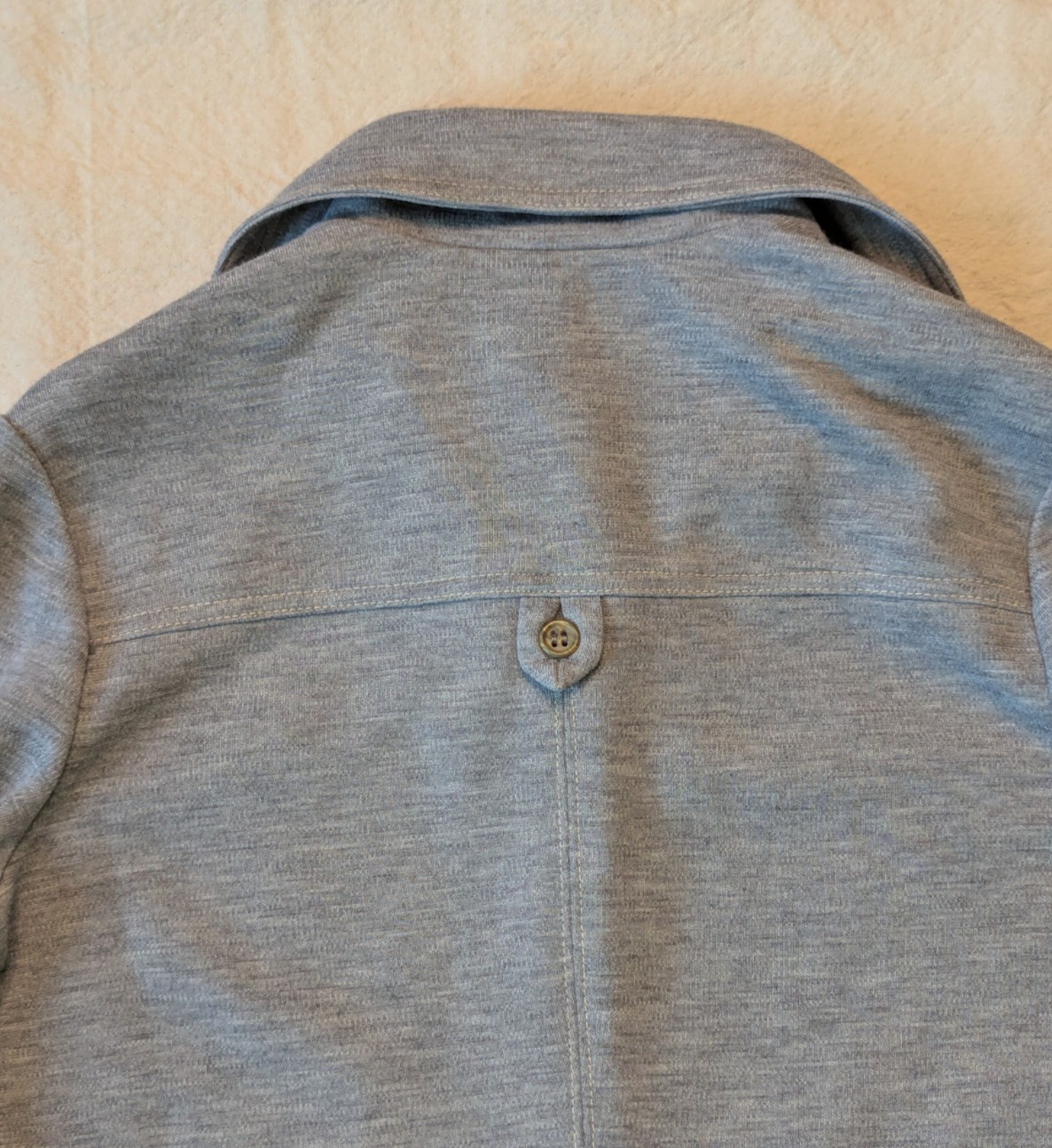 Catalina California Vintage 60s 70s Women’s Gray Knit Chore Shacket Size 14 USA