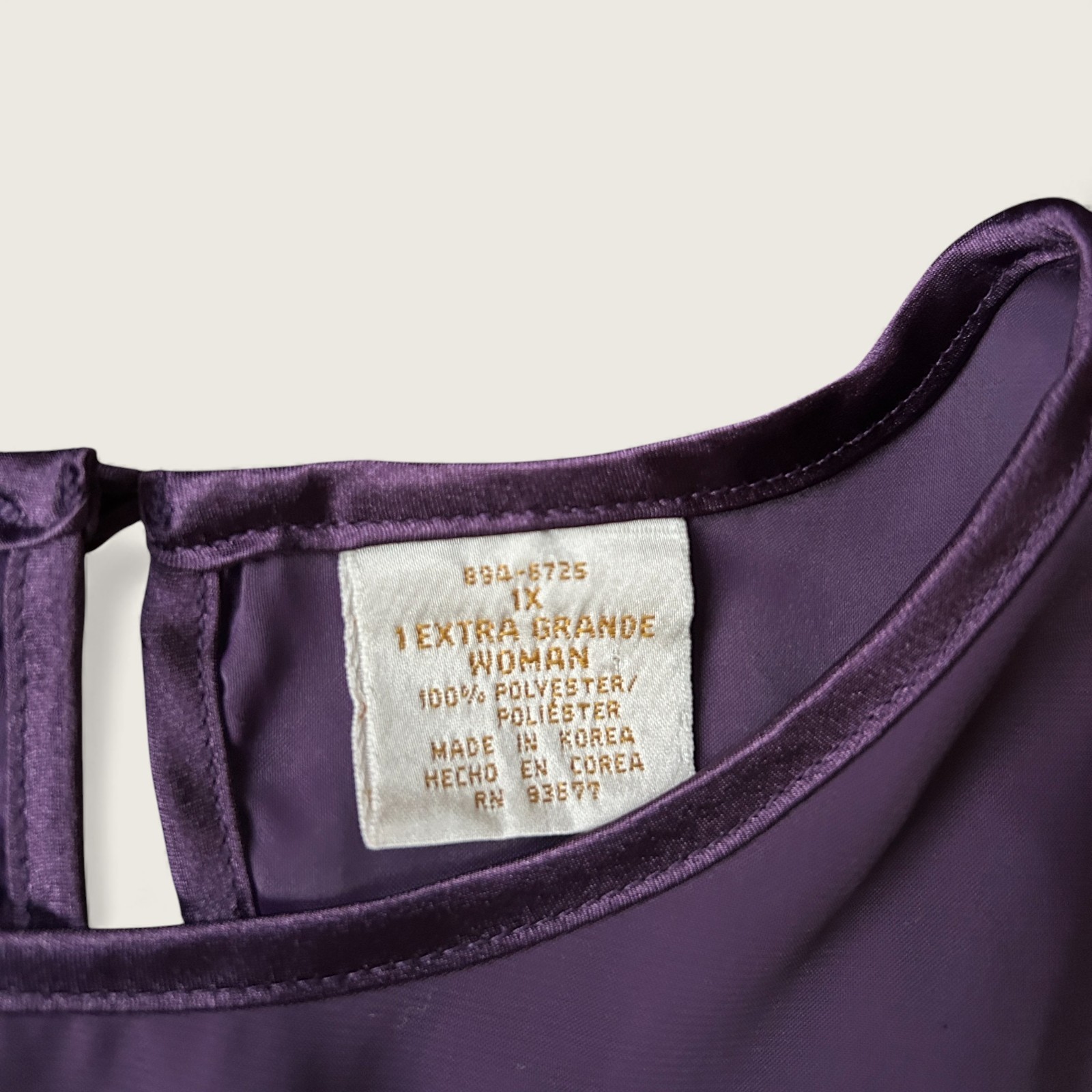 Christie & Jill Lavender Blouse Women’s Short Sleeve Vintage Top Size XL