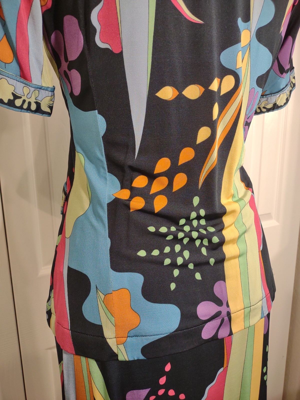 Averardo Bessi 2 Piece Viscose Top/Skirt Pucci Print IT 42 US 8