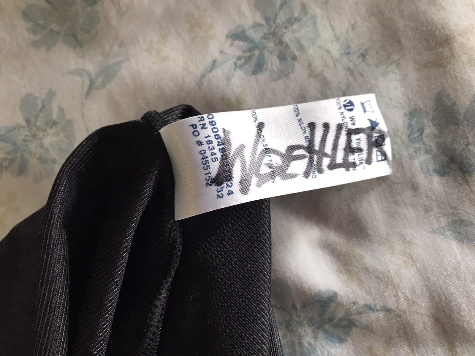 Vintage Vassarette Black Lace Slip Dress Size 24” 38/44