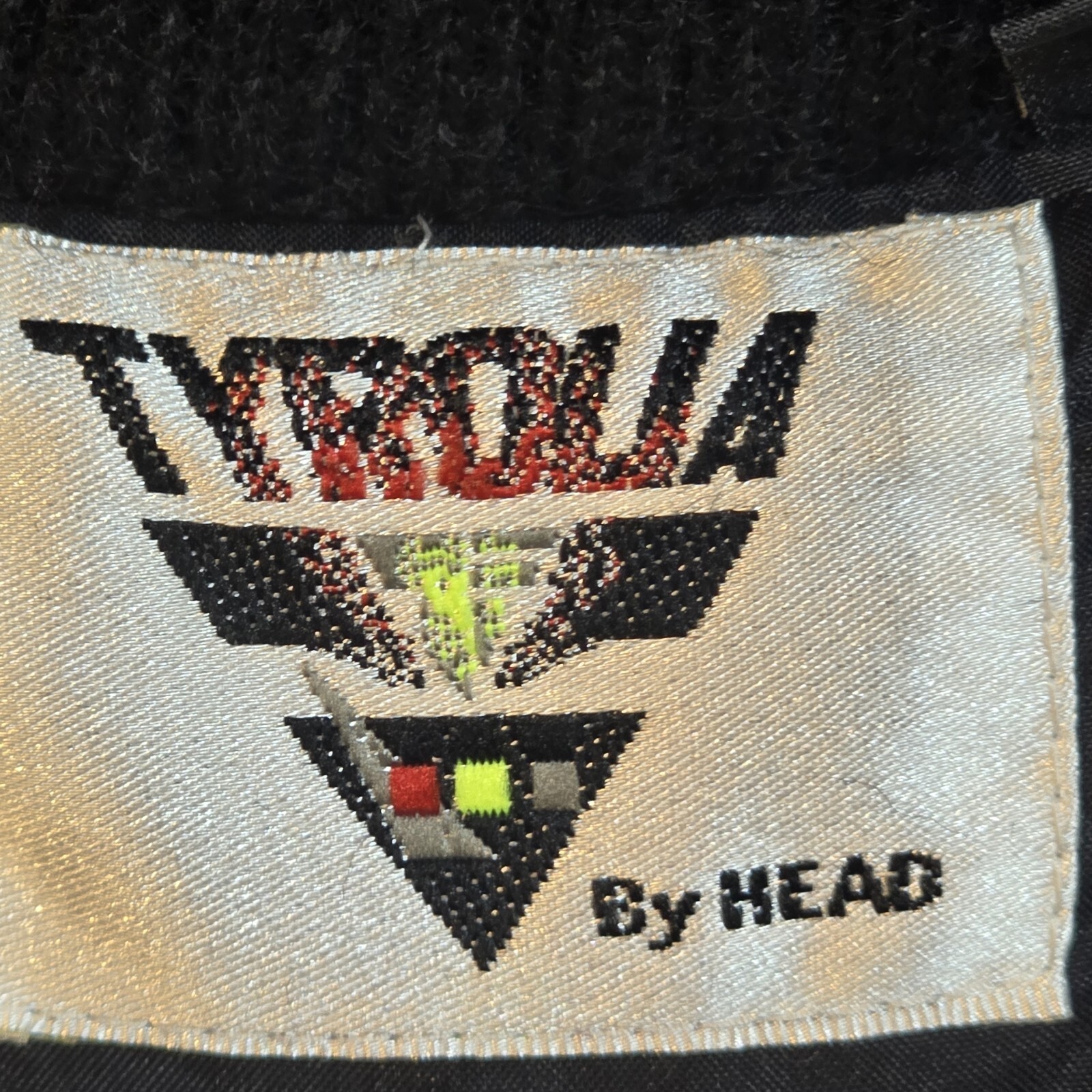 Tyrolia by Head Vintage Ski Sweater Geometric Lined Pockets High Neck Women’s S