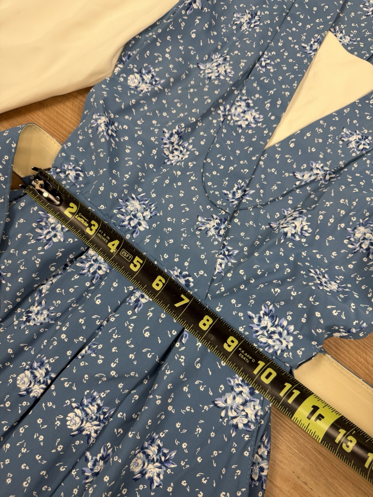 Vintage Floral Belted Secretary Dress Cottagecore Sz 14 S.L. Petites Made in USA