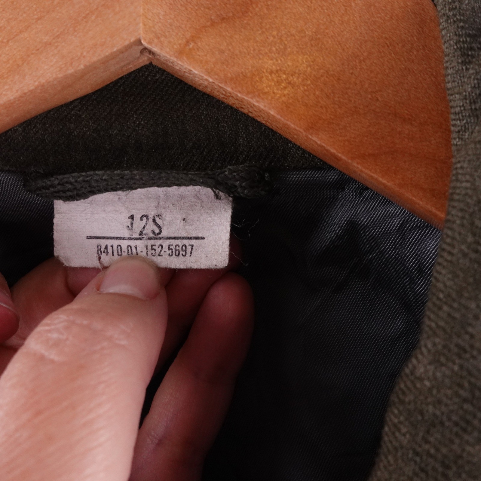 Vintage 1985 USMC Marine Corps Wool Serge Ike Jacket Green Womans 12s