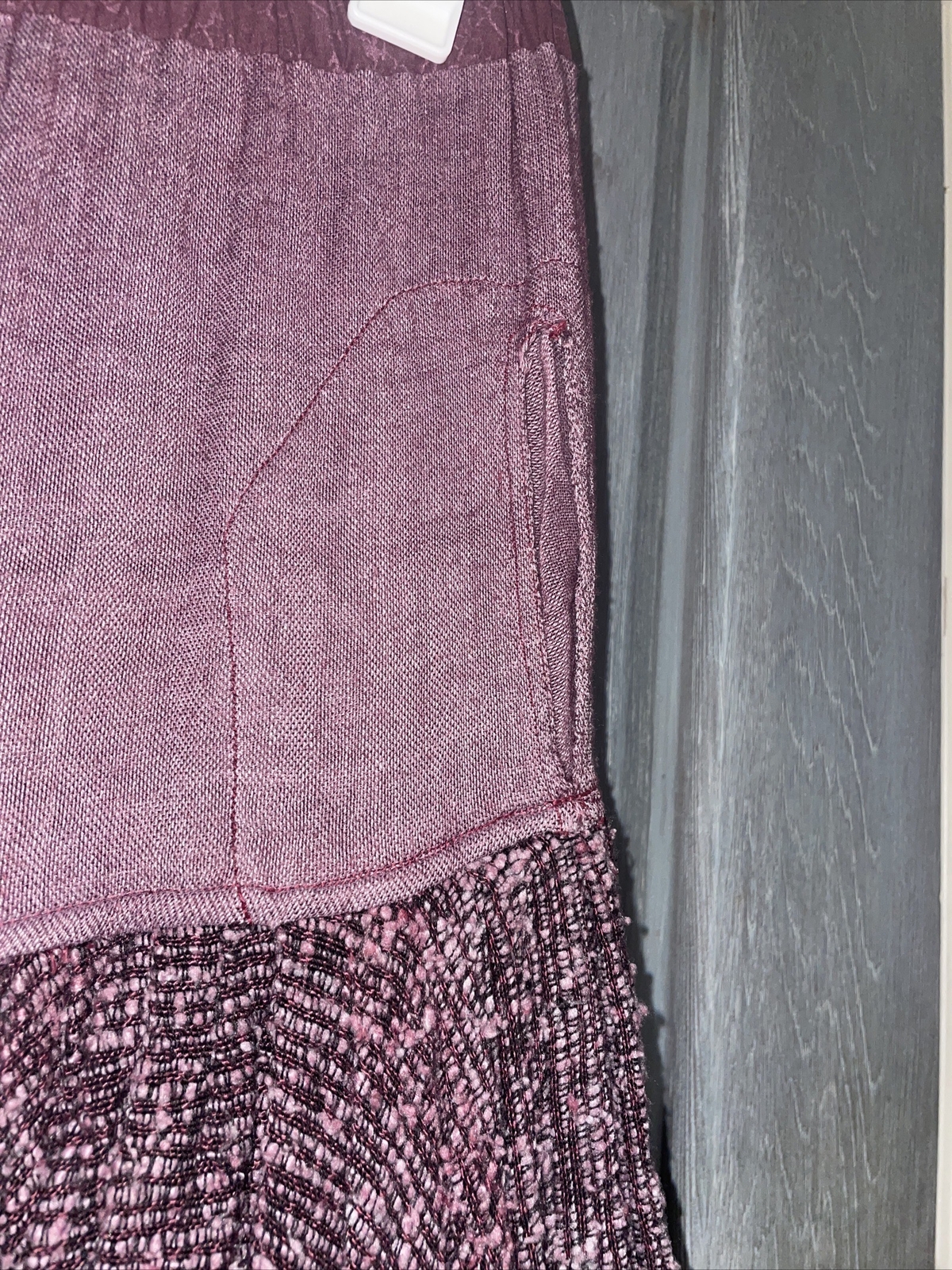 Vintage Laise Adzer Cotton Rayon Purple A-Line Skirt And Sweater Set