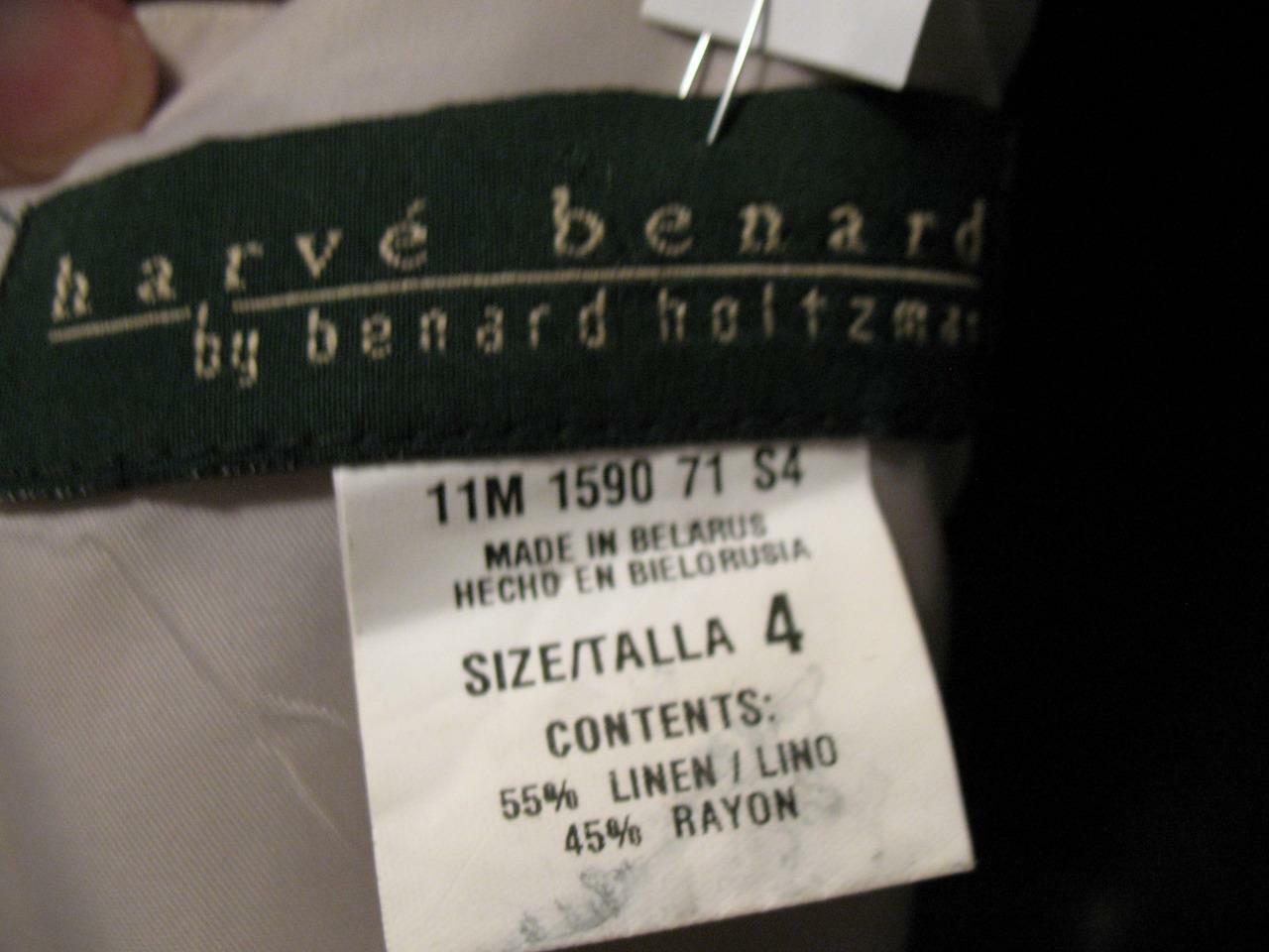 Vintage Harve Benard Holtzman Size 4 Linen Pencil Dress Lined Sheath Sleeveless