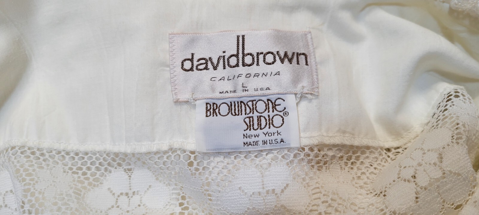 Vtg 70’s David Brown California Brownstone Studio Prairie Boho Cottagecore Dress