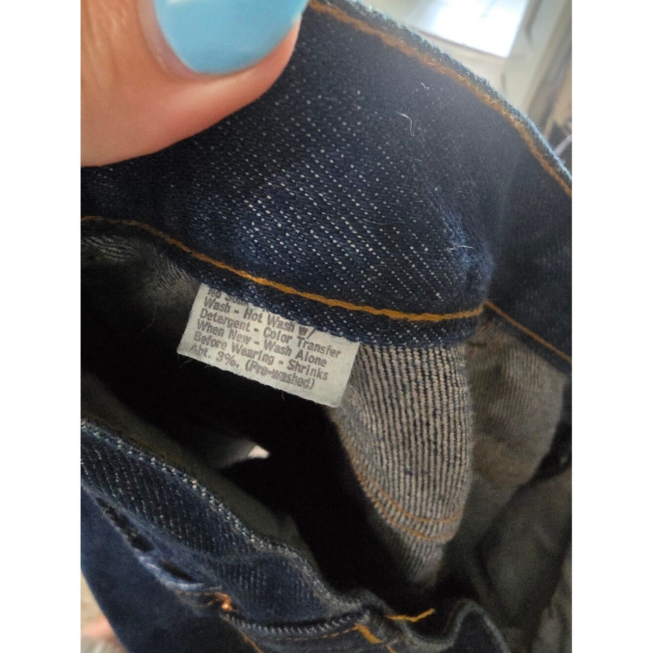 Vintage Womens Levi Strauss White Label Denim. Made In TX. Measured Size 6. Euc.
