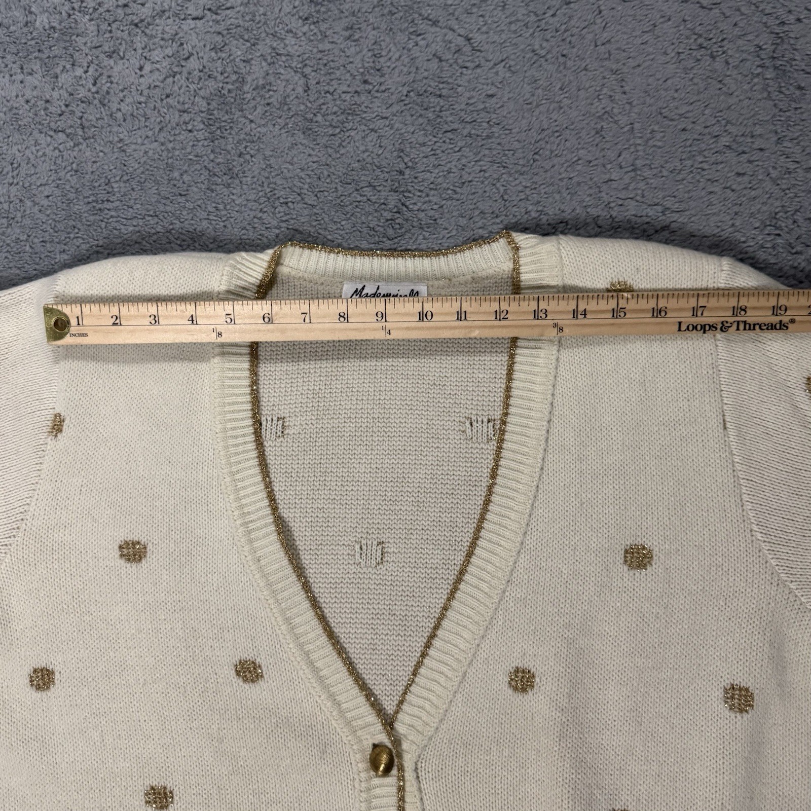 Mademoiselle Sweaters Knit Vintage Women Skirt Top Cardigan Sweater 12/14 Read
