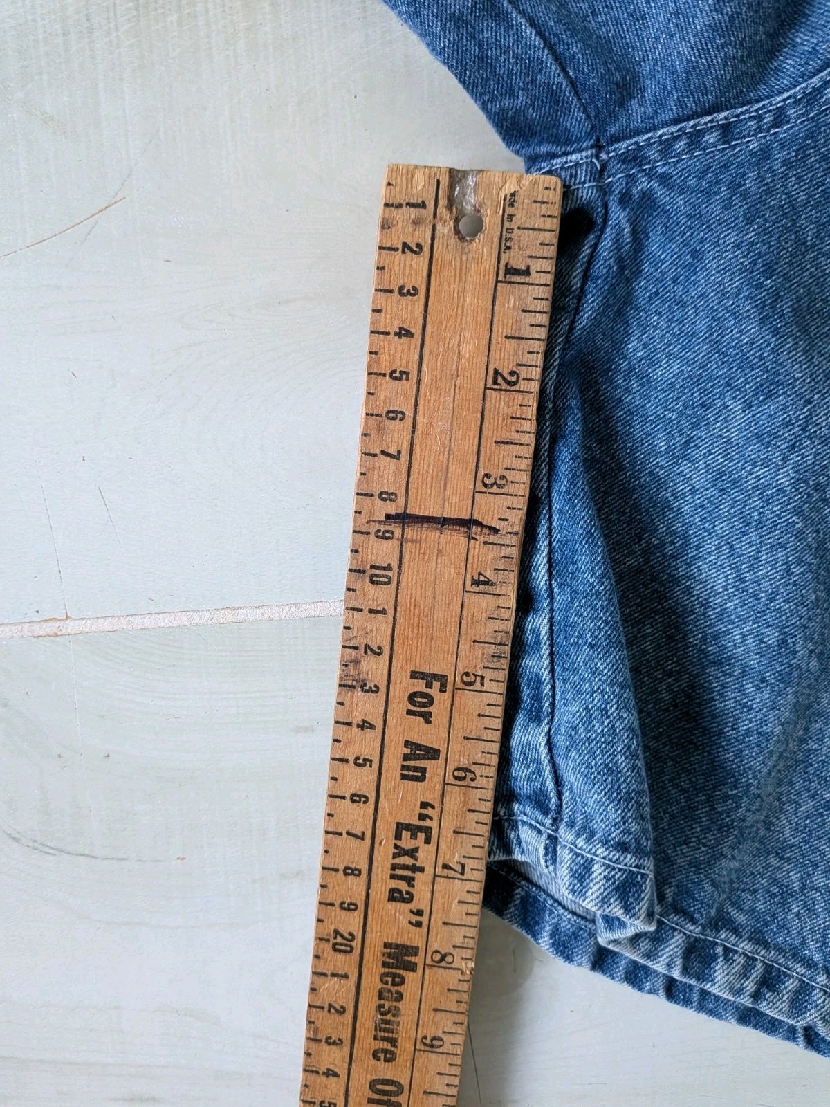 Vintage Avon Fashion Denim Shortalls 80s Overalls Romper Junior Sz 11/12 Cotton
