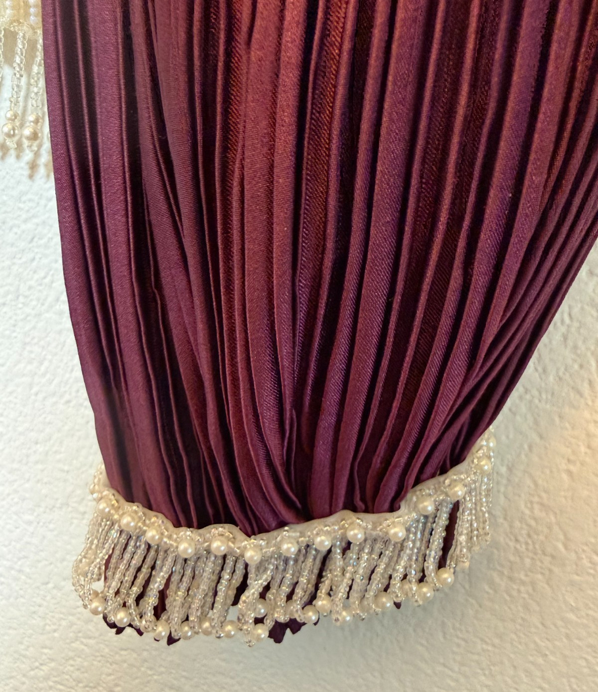 Bucaroni Vintage Beaded Sequin Antron SZ S top w/ Purple sleeves and Skirt 60’s