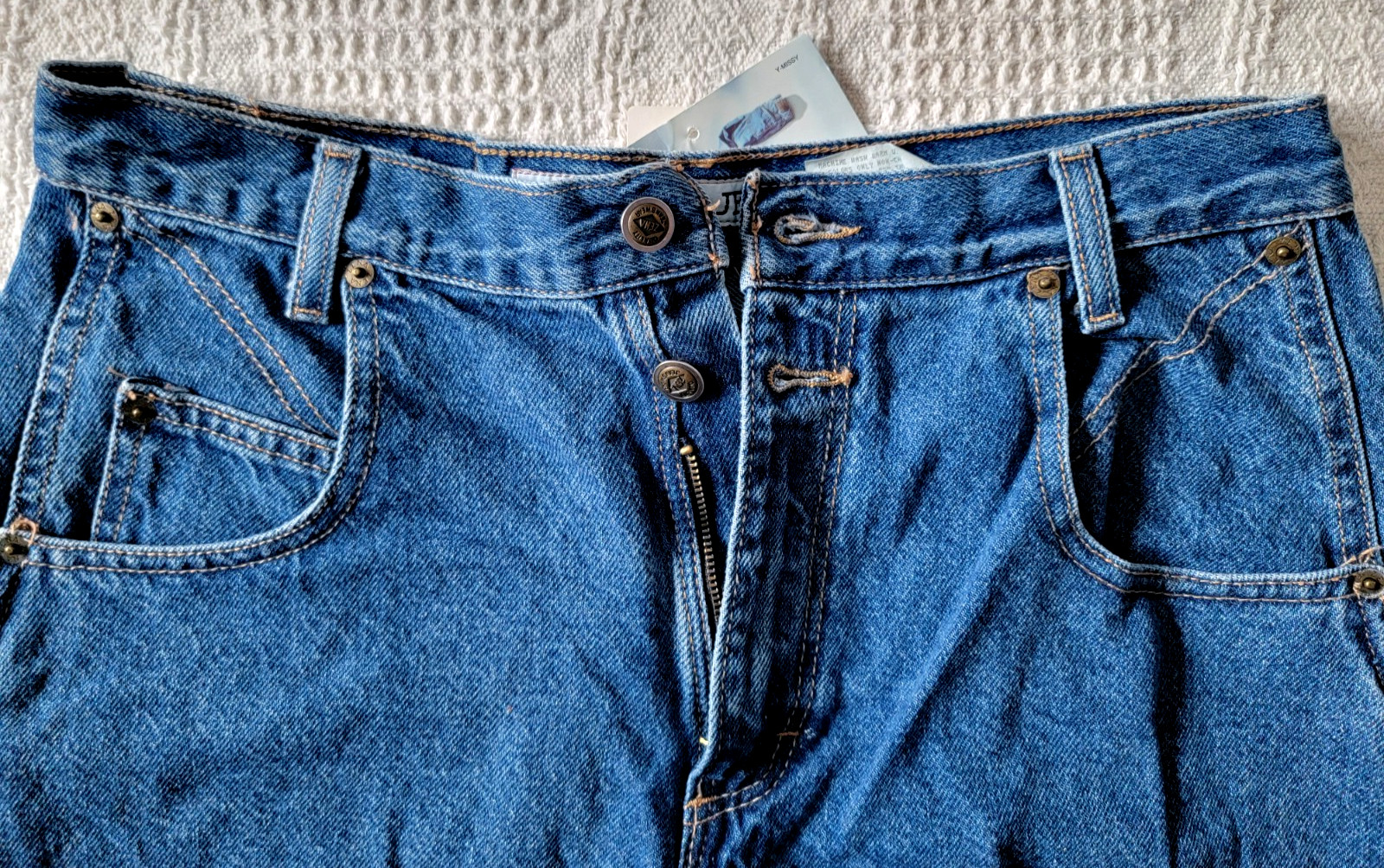 Vintage ZENA Sapphire Denim Jean Shorts Size Missy 18 Mom Grandmacore 80s 90s