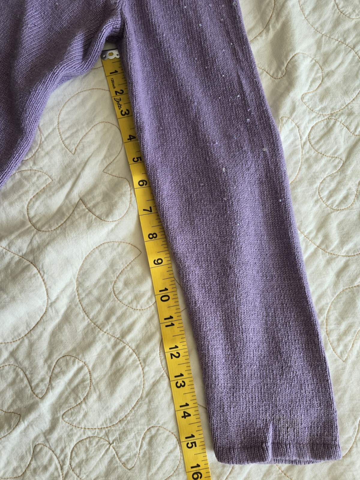Vintage 90s Purple Angora Beaded Sweater Cardigan Womens Med Fairycore Romantic