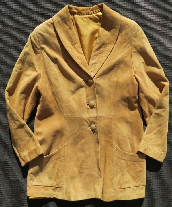 Vtg 60s 70s Women’s Brown New Zealand Lamb Leather Long Jacket Coat size M