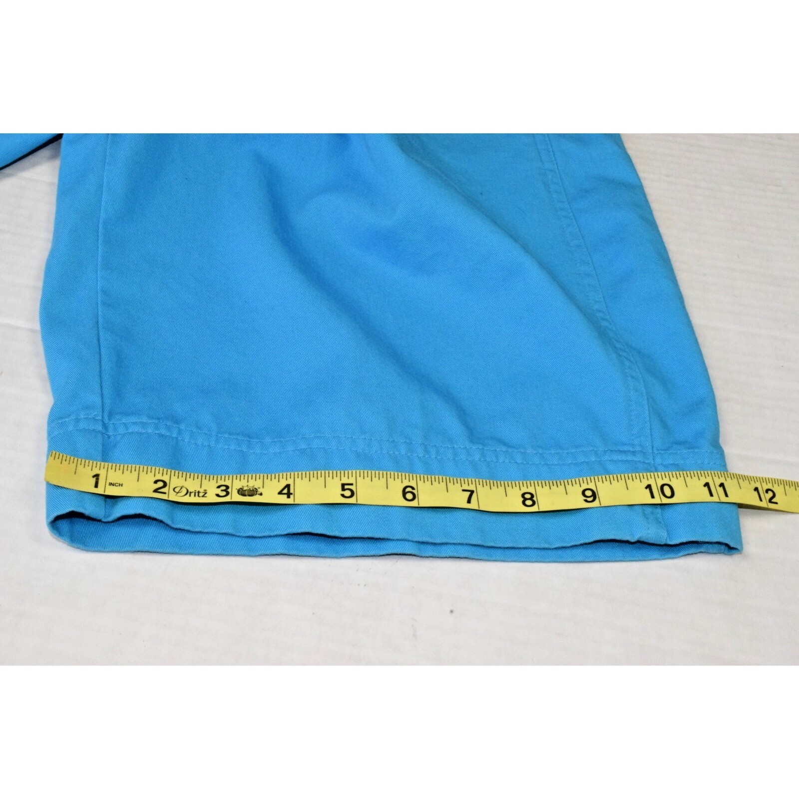 Vintage Shorts Sportables Size 6 90s Sky Blue Ultra High Waist Pleats Cotton