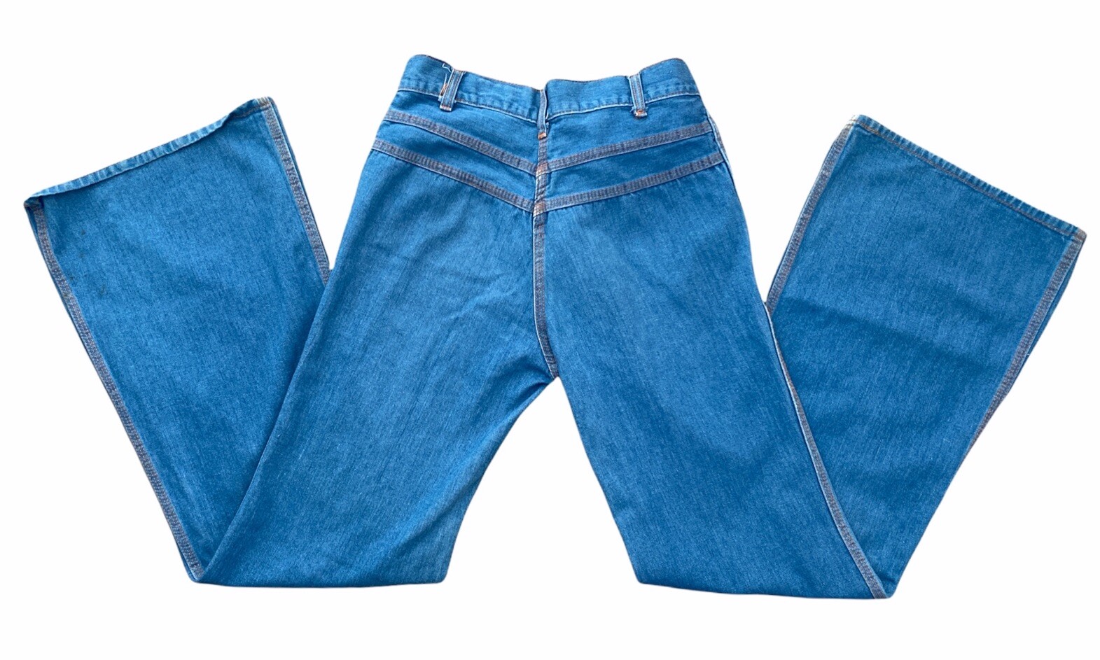 Vintage Y2K Dolphin Jeans Denim Blue Pants Size 32 (13-14) Hong Kong USED