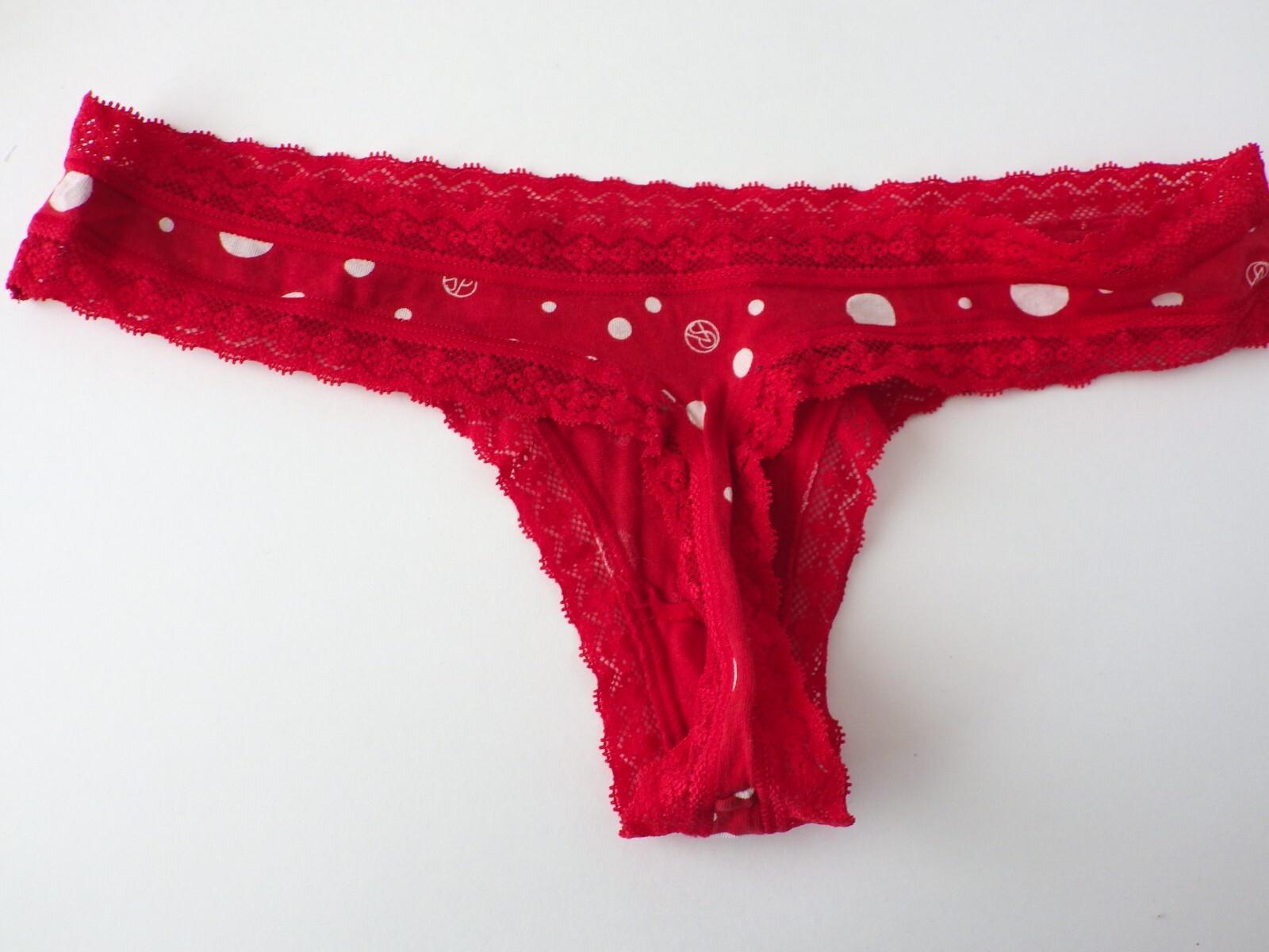 VTG 2011-2012 Victoria’s Secret Cotton Lace Thong Panties Lot SMALL