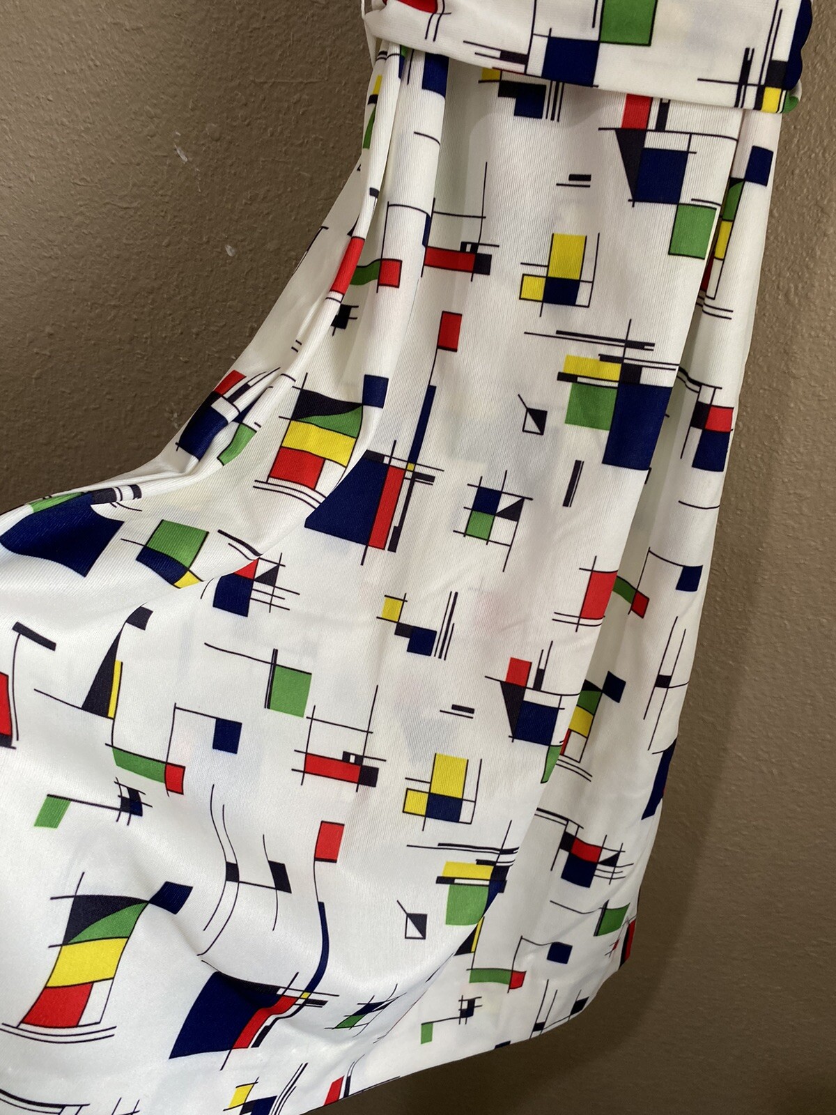 Prynts By Bleeker Street Jonathan Logan VTG 70’s Mondrian Style Print Dress Sz S