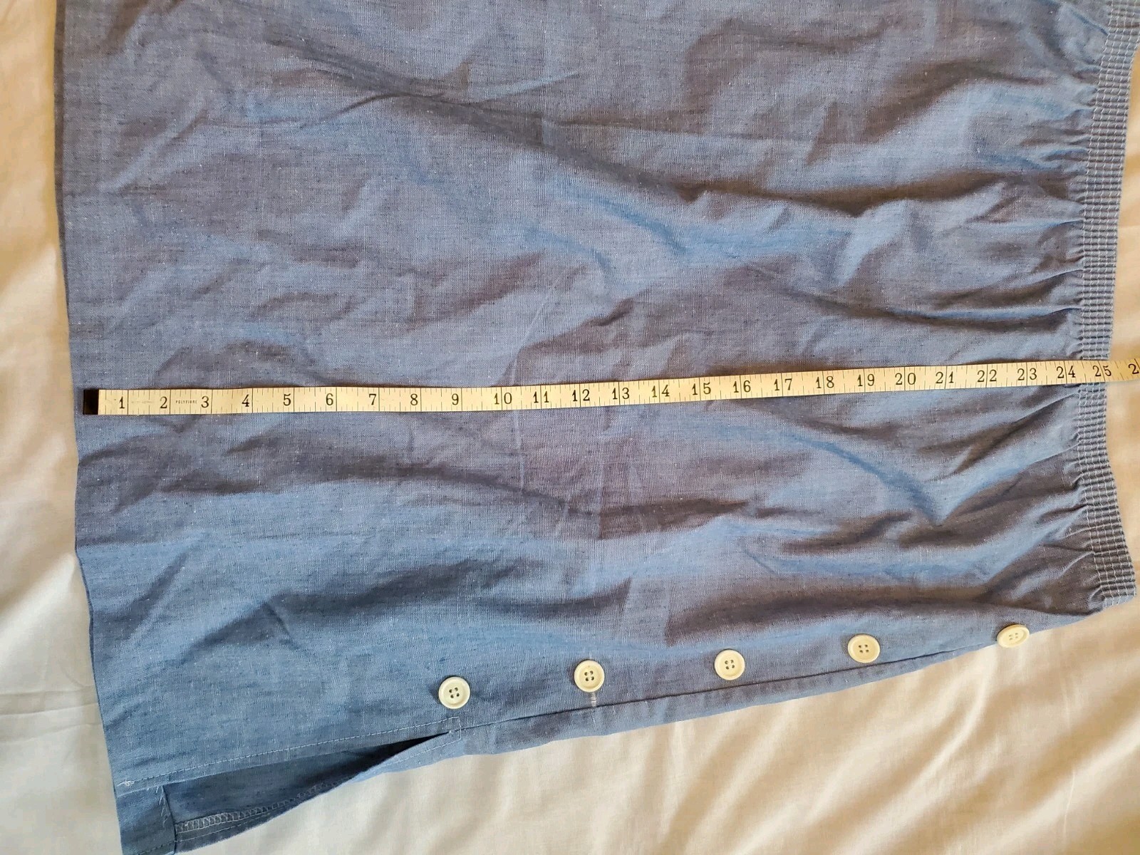 Vintage 80s Hunters Glen Blue Long Skirt Womens 13-14