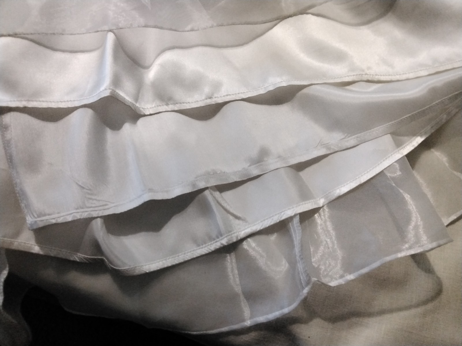Vintage Gunne Sax Jessica McClintock White Gown w/ Rhinestones On Bodice Size 1